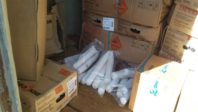 27 kg de explosivos são levados de pedreira