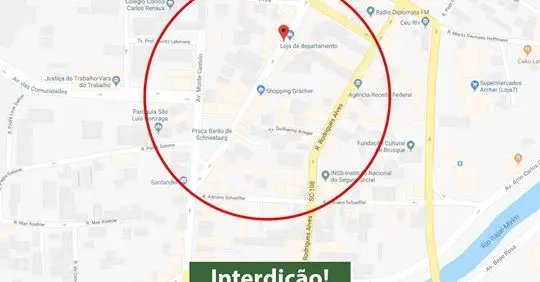Avenida Cônsul Carlos Renaux será interditada para obras no domingo 