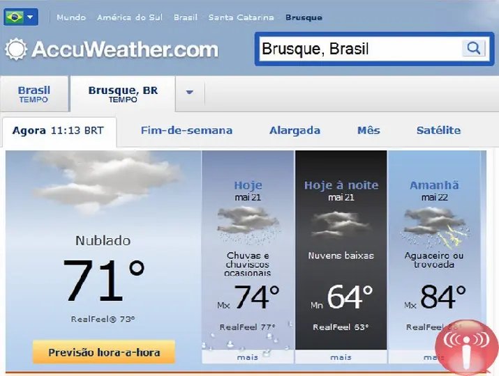 Chuva forte, temporal e frio