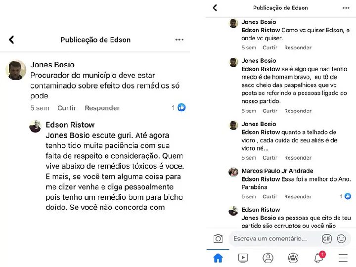 Vereador causa desconforto ao citar bate boca e mencionar "rachadinha"