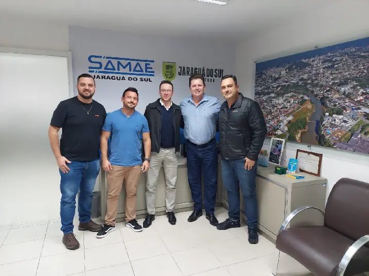 Samae de Brusque realiza visita técnica no Samae de Jaraguá do Sul