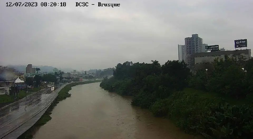 Brusque registra três ocorrências devido a chuva
