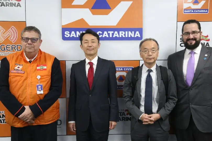 Defesa Civil e Secretaria de Articulação Internacional recebem o embaixador do Japão 