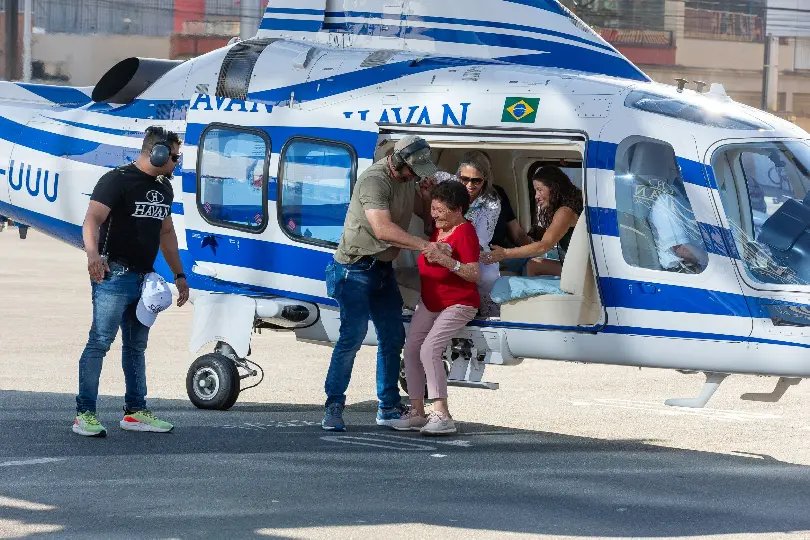 Havan presenteia 150 clientes com passeio de helicóptero em Brusque