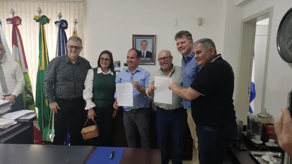 Assinada ordem de serviço para construção Quadra Poliesportiva em Guabiruba 