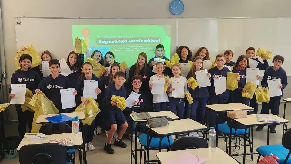 Projeto do Colégio UNIFEBE é destaque em publicação estadual