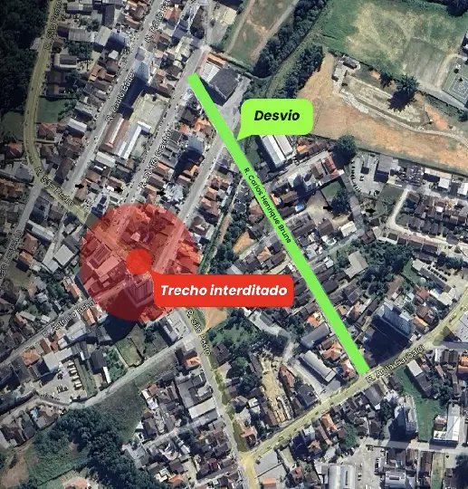 Rua São Pedro estará fechada a partir de segunda-feira 