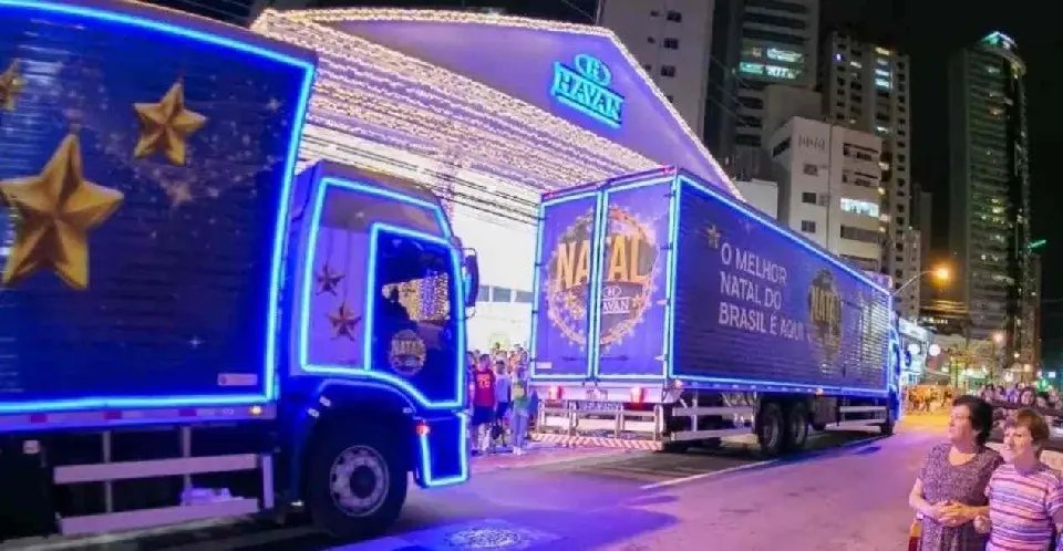 Carreata de Natal Havan irá cruzar 29 cidades nos estados do Sul