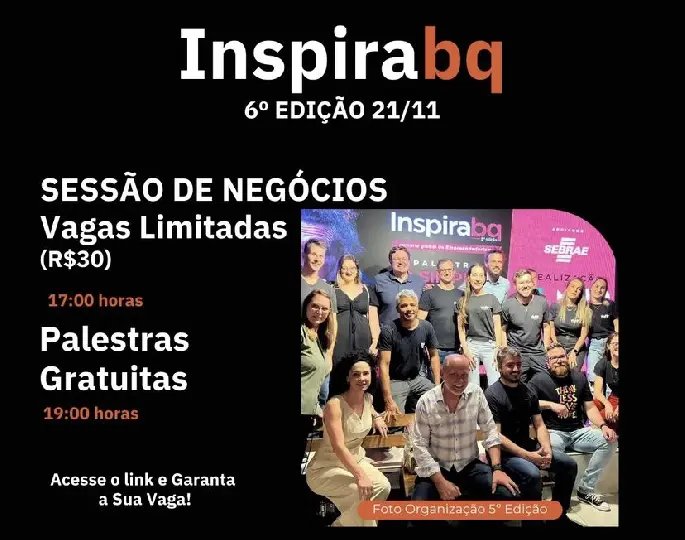 Núcleo de Jovens Empresários realiza 6º InspiraBQ