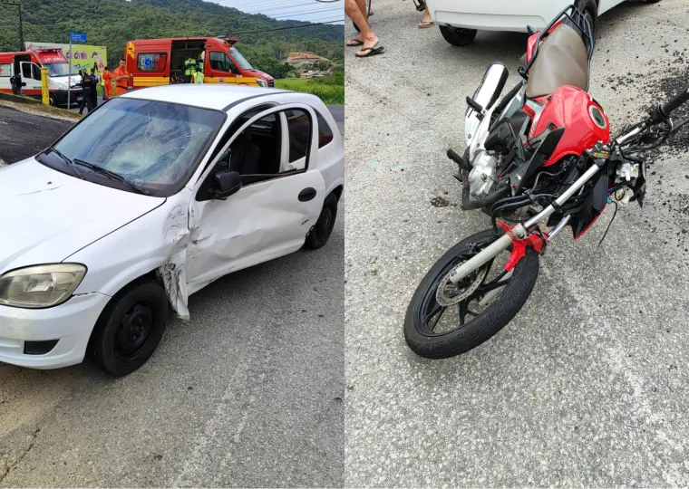 (VÍDEO) Arcanjo é acionado após acidente na Ivo Silveira