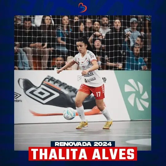 Thalita Alves renova seu contrato com o Barateiro Havan Futsal