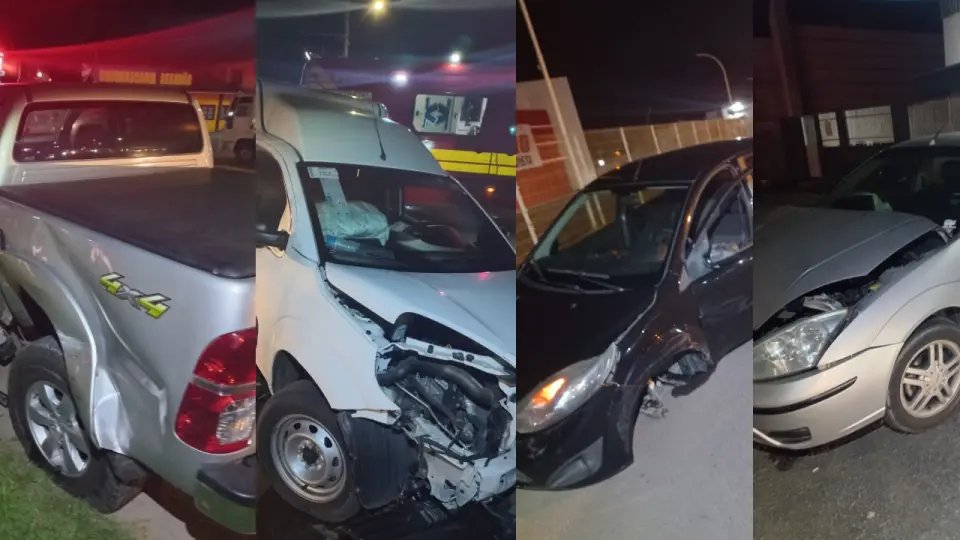 Carro com placas de Brusque se envolve em acidente na rodovia 