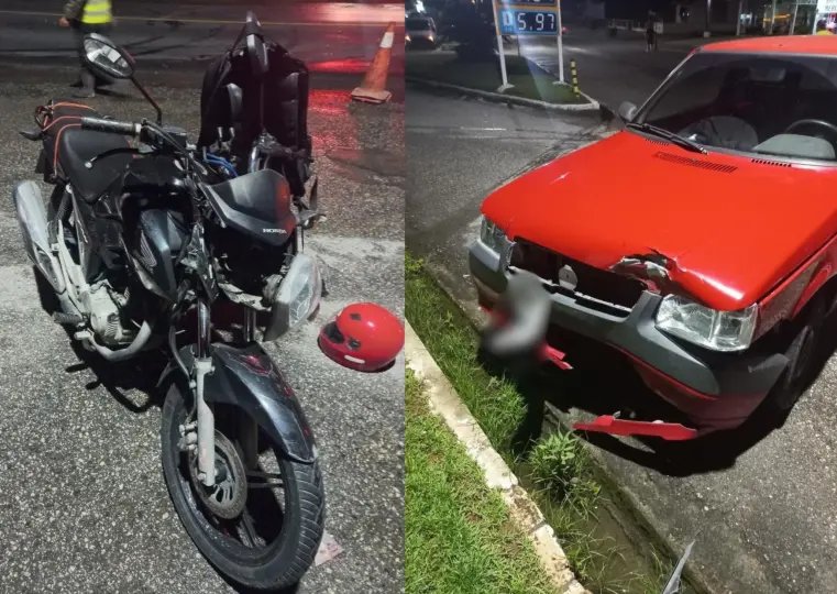 Colisão frontal deixa um ferido na rodovia Ivo Silveira