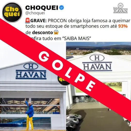 É golpe: Havan NÃO está vendendo celular a R$ 179
