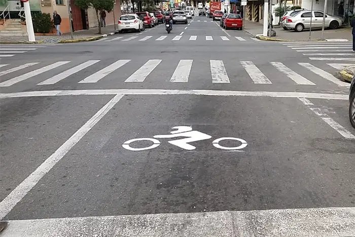 Bolsões para motos serão instalados em ruas de Brusque 
