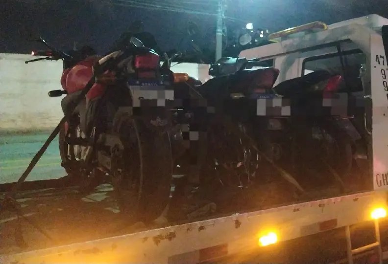 GTB realiza fiscalização em motocicletas com escapamento alterado