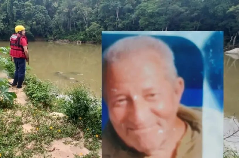 Corpo de homem é encontrado no rio, em Major Gercino
