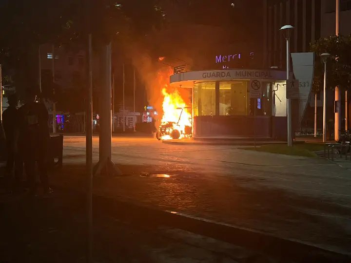 Identificados e presos autores do incêndio à viatura