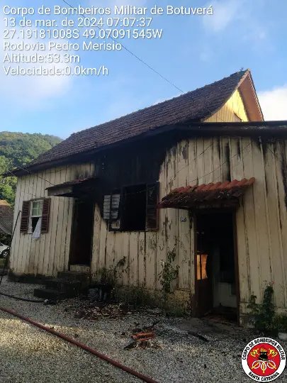 Bombeiros divulgam informações sobre o incêndio em Botuverá 