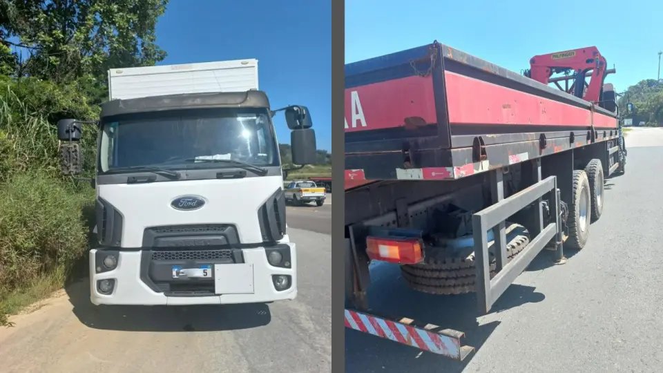 Caminhão de Brusque se envolve em acidente na rodovia 
