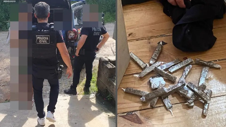 Polícia prende três homens por tráfico de drogas em Guabiruba 