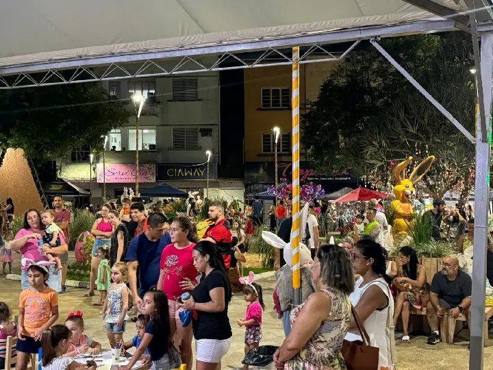 Famílias aproveitaram a noite de sábado na OsterBrusque