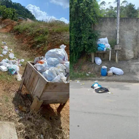 Lixo toma espaço de várias ruas dos bairros de Brusque