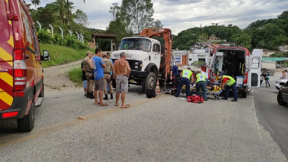 (VIDEO) Vítima de acidente em Brusque teve várias fraturas