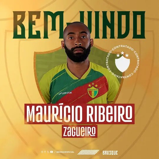 Brusque anuncia contratação do zagueiro Maurício