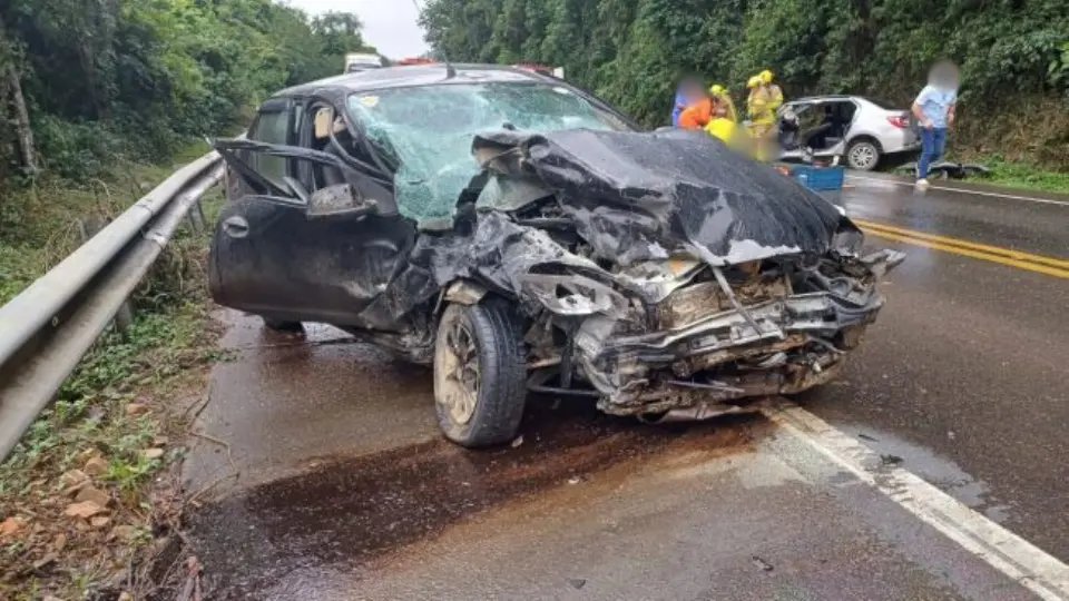 Acidente com morte na BR 470 envolveu carro de Nova Trento