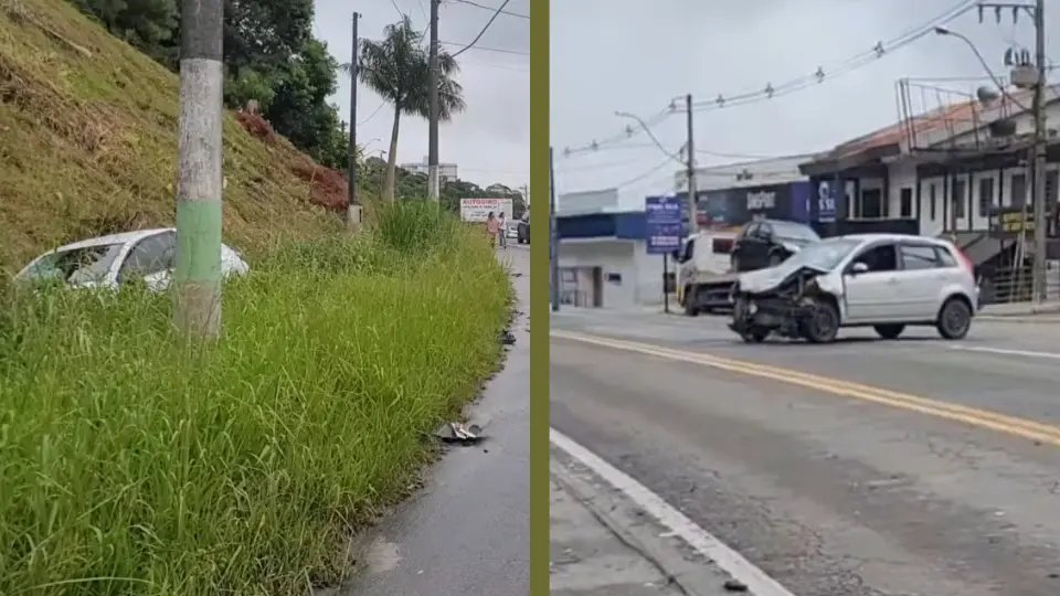 Grave acidente entre carros é registrado em Brusque 