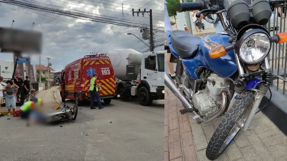 Bombeiros divulgam informações sobre acidente em Brusque