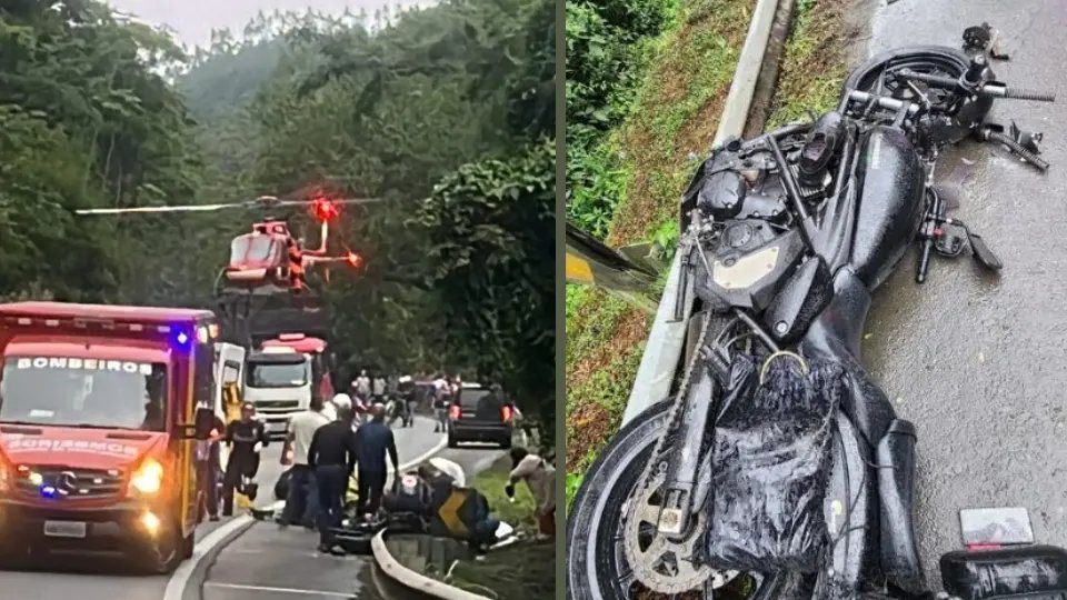 Grave acidente deixa duas pessoas feridas na BR-470