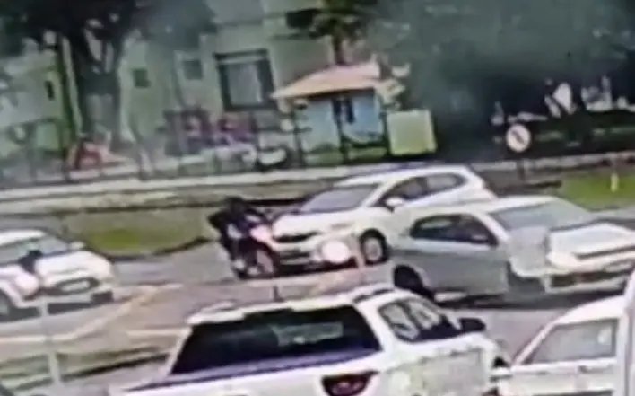 Vídeo mostra momento da colisão no bairro Maluche