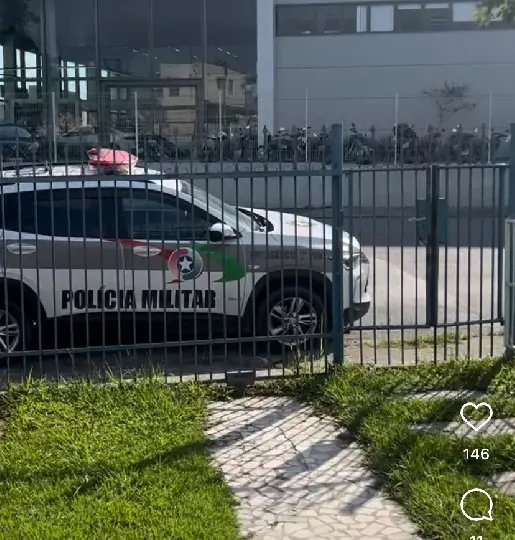 Bandido invade creche e rouba arma de vigilante em Itajaí