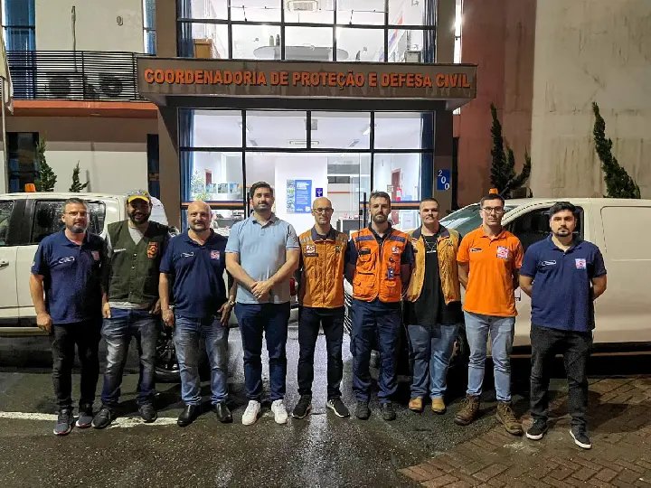 Agentes da Defesa Civil de Brusque partem para o estado gaúcho