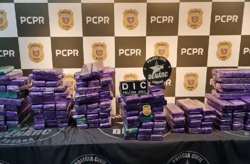 (VÍDEO) Suspeito é preso com carga de 150 quilos de maconha
