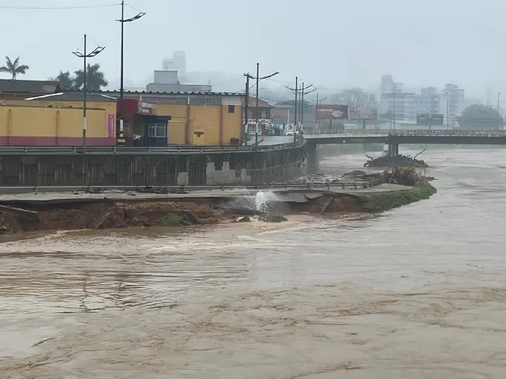 Nos últimos cinco anos, Brusque passou por 19 cheias