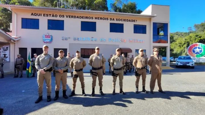 Batalhão da PM em Brusque comemora 15 anos de criação