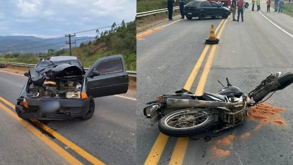 Homem fica gravemente ferido após colisão frontal na rodovia
