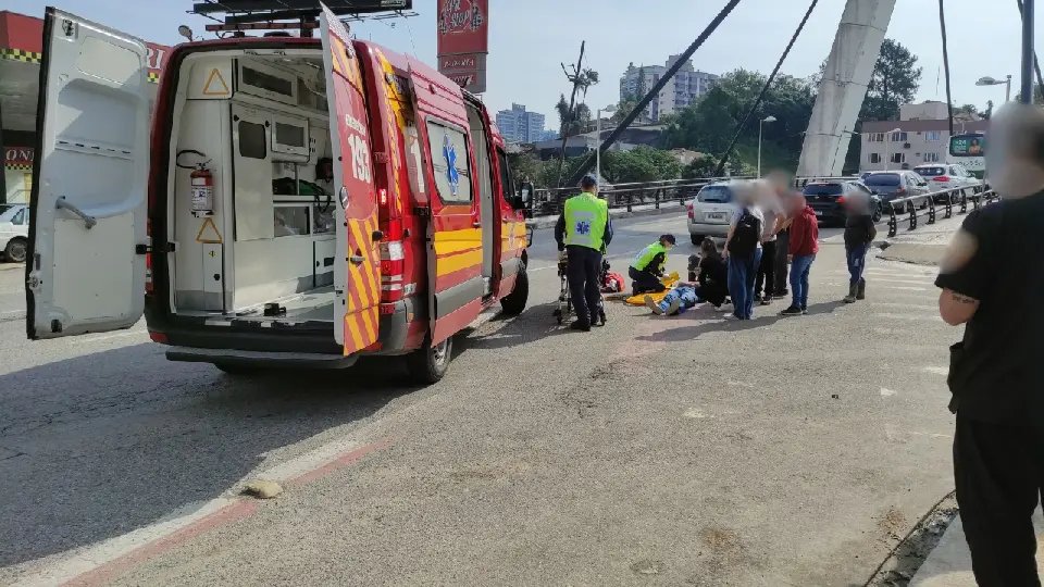 (VIDEO) Atropelamento no Centro II deixa homem ferido