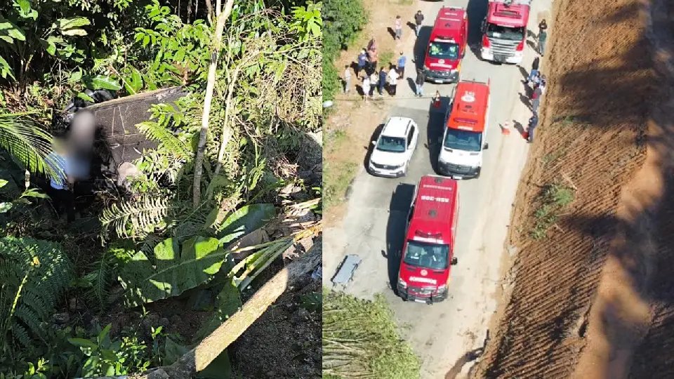 Jovem é socorrido com traumatismo craniano após acidente