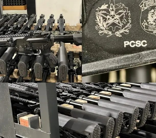 Polícia Civil de SC recebe fuzis israelenses de nova geração