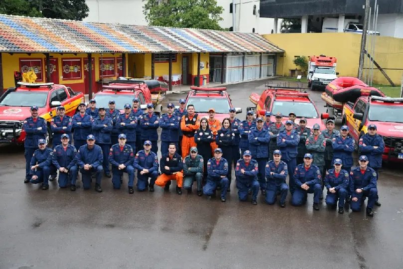 CBMSC completa missão em Rio do Sul após alertas de altos volumes de chuva