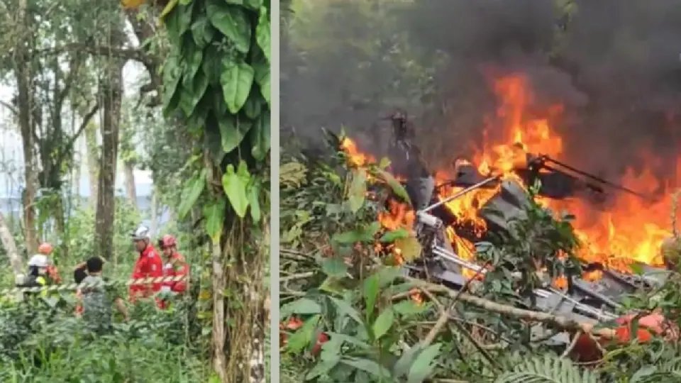 Duas pessoas morrem após Aeronave cair e explodir em SC