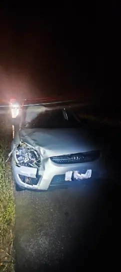 Motorista colide e mata pedestre na margem da rodovia