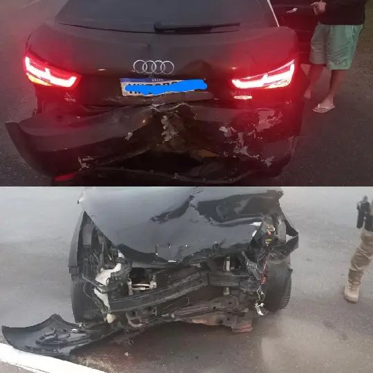 Colisão traseira deixa um ferido na Rodovia Antônio Heil