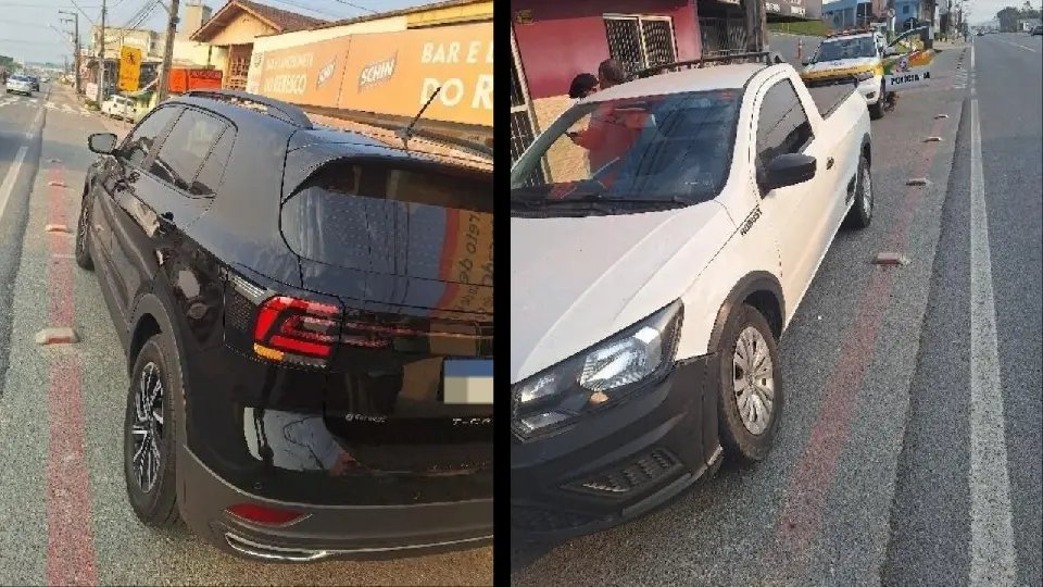 Acidente entre carros é registrado na Antônio Heil