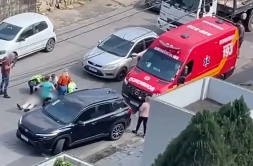 Ciclista fica ferido após atropelamento em Brusque 