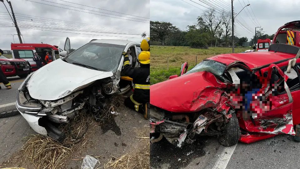 Bombeiros atualizam informações do acidente que matou motorista em Gaspar